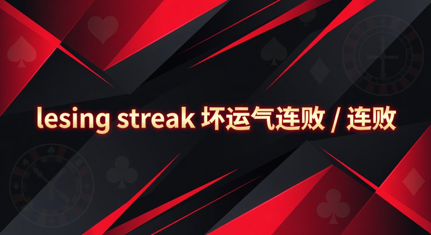 Losing streak 连败：判断与应对坏运气连败